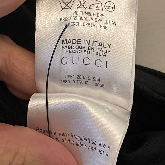 Gucci Black One-Shoulder Silk Cocktail Dress – Size 42 – Made in Italy - Picture 5 of 6